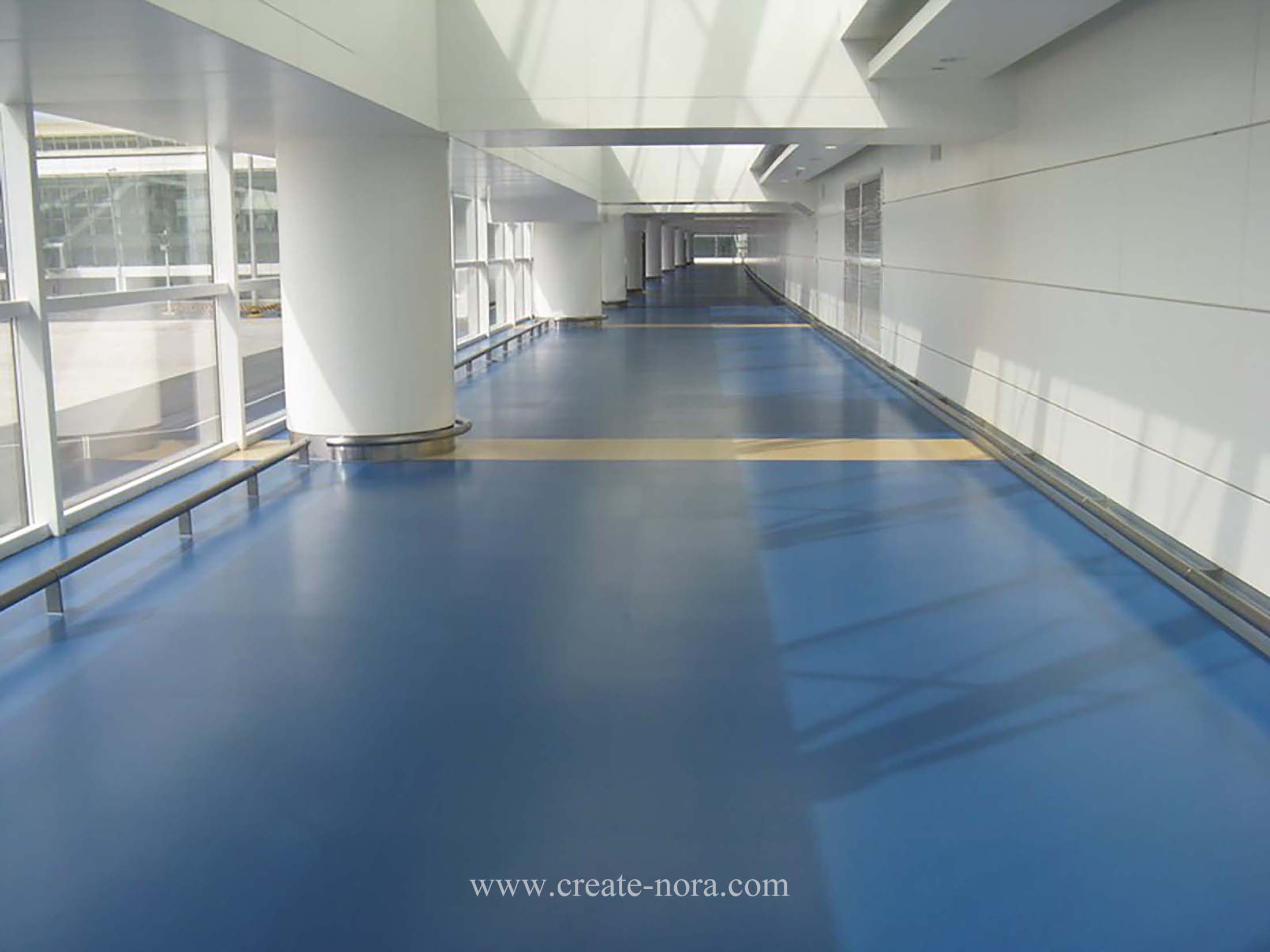 the photo of nora rubber flooring in Wuhan Tianhe Airport5